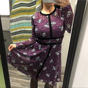 Purple lace dress